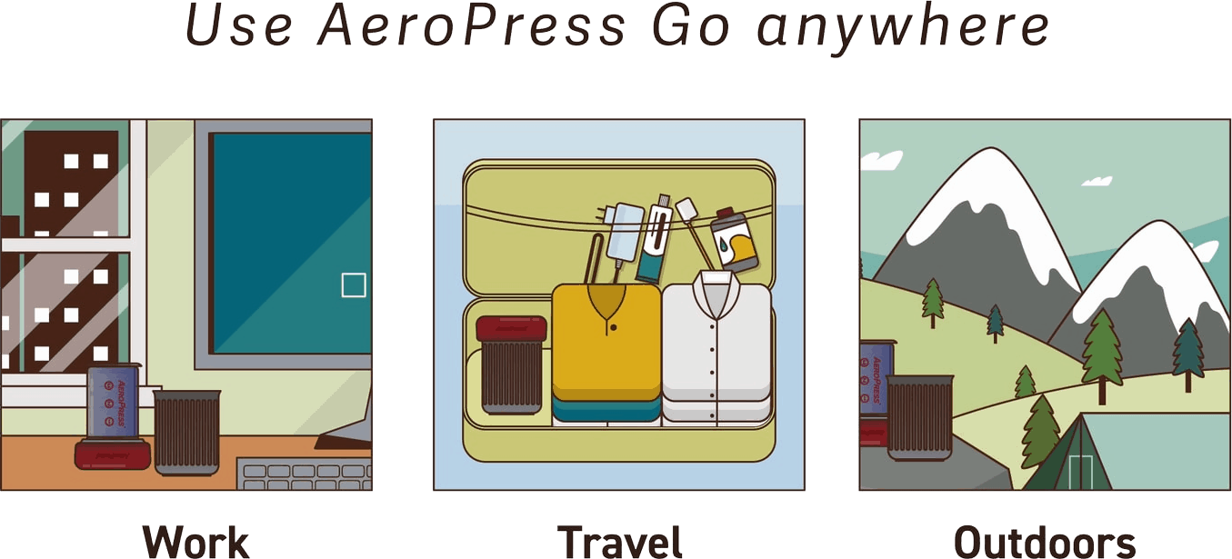 Where to use the AeroPress Go